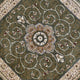 Green,4' Octagon |#| Medallion Motif Traditional Persian Style Round Area Rug in Green - 4' x 4'