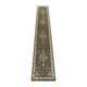 Green,3' x 15' |#| Medallion Motif Traditional Persian Style Olefin  Area Rug in Green - 3' x 15'