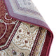 Burgundy,7' Octagon |#| Medallion Motif Traditional Persian Style Octagon Area Rug in Burgundy - 7' x 7'