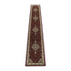Burgundy,3' x 15' |#| Medallion Motif Traditional Persian Style Olefin  Area Rug in Burgundy - 3 x 15