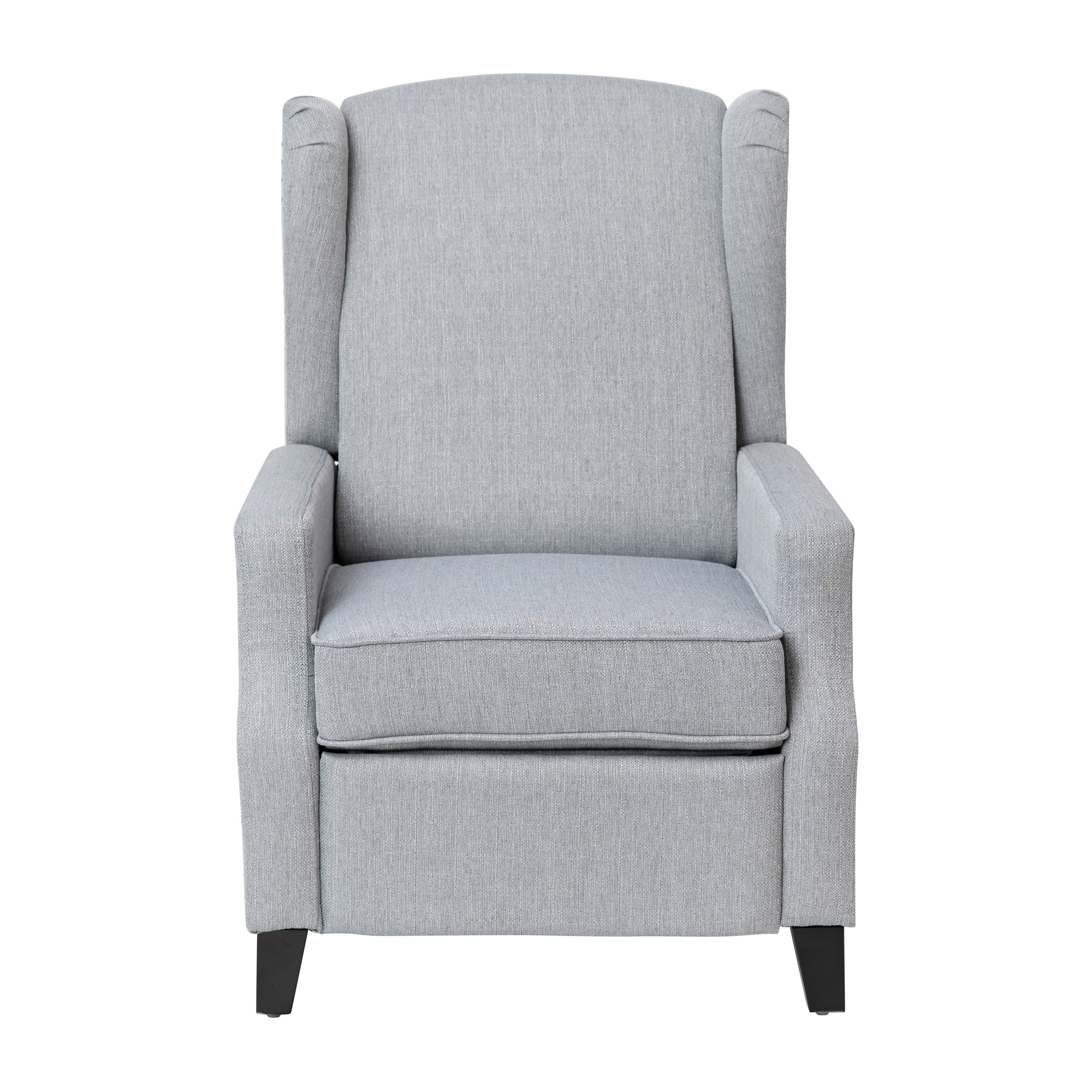 Gray push hotsell back recliner
