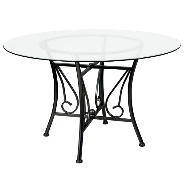 48RD Glass Dining Table XU-GT-48-D037- – BizChair