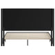 Gray,King |#| King Size Upholstered Platform Bed with Channel Stitched Headboard in Gray