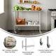 48"W x 24"D |#| Commercial Stainless Steel 18 Gauge Work Table with Undershelf and Casters-24x48