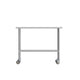 48"W x 24"D |#| Commercial Stainless Steel 18 Gauge Work Table with Undershelf and Casters-24x48