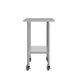 48"W x 24"D |#| Commercial Stainless Steel 18 Gauge Work Table with Undershelf and Casters-24x48