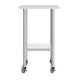 24"W x 36"D |#| Commercial Stainless Steel 18 Gauge Work Table with Undershelf and Casters-24x36