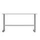 72"W x 30"D |#| Commercial Stainless Steel 18 Gauge Work Table with Undershelf and Casters-30x72