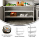 72"W x 30"D |#| Commercial Stainless Steel Work Table with 2 Overshelves and Undershelves-30x72