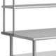 72"W x 30"D |#| Commercial Stainless Steel Work Table with 2 Overshelves and Undershelves-30x72