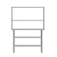 48"W x 24"D |#| Commercial Stainless Steel Work Table with 2 Overshelves and Undershelves-24x48
