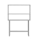 48"W x 24"D |#| Commercial Stainless Steel Work Table with 2 Overshelves and 1 Undershef-24x48