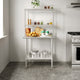 24"W x 36"D |#| Commercial Stainless Steel Work Table with 2 Overshelves and 1 Undershef-24x36