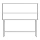 72"W x 24"D x 34.5"H |#| Commercial Stainless Steel Work Table with 2 Overshelves and 1 Undershef-24x72