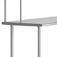 72"W x 24"D x 34.5"H |#| Commercial Stainless Steel Work Table with 2 Overshelves and 1 Undershef-24x72