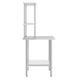 72"W x 24"D x 34.5"H |#| Commercial Stainless Steel Work Table with 2 Overshelves and 1 Undershef-24x72