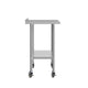 48"W x 24"D |#| Commercial Stainless Steel Work Table with 1.5" Backsplash and Undershelf -24x48