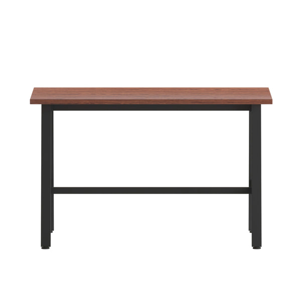 Walnut |#| Commercial 48x24 Conference Table with Laminate Top and A-Frame Base - Walnut