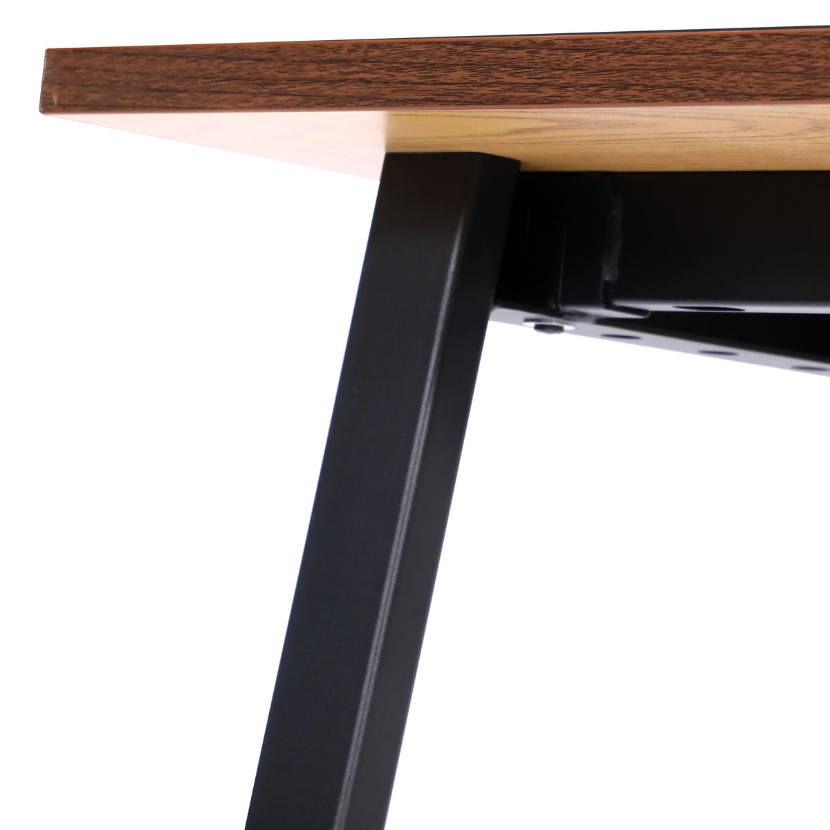 Walnut |#| Commercial 48x24 Conference Table with Laminate Top and A-Frame Base - Walnut