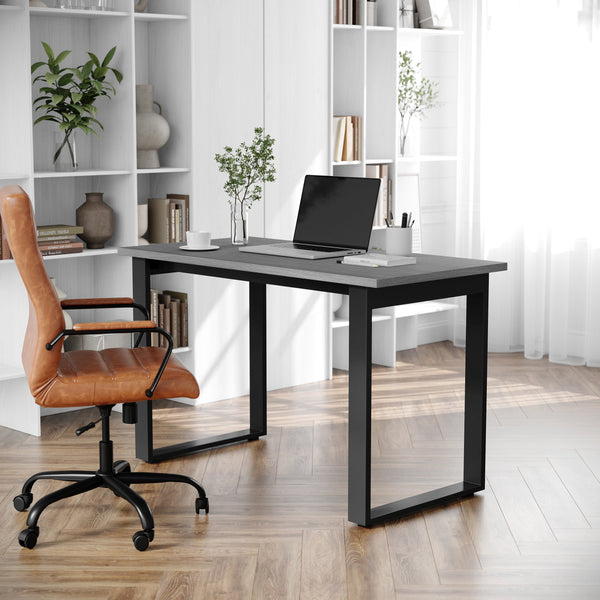 Gray Oak |#| Commercial 48x24 Conference Table with Laminate Top and U-Frame Base - Gray Oak