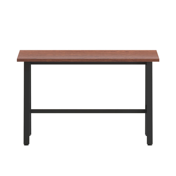 Walnut |#| Commercial 48x30 Conference Table with Laminate Top and A-Frame Base - Walnut