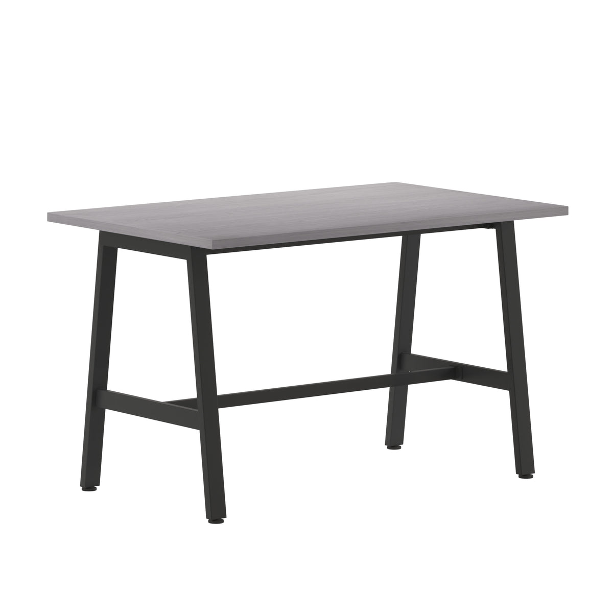 Gray Oak |#| Commercial 48x30 Conference Table with Laminate Top and A-Frame Base - Gray Oak