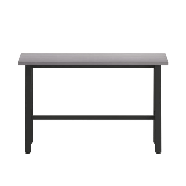 Gray Oak |#| Commercial 48x30 Conference Table with Laminate Top and A-Frame Base - Gray Oak