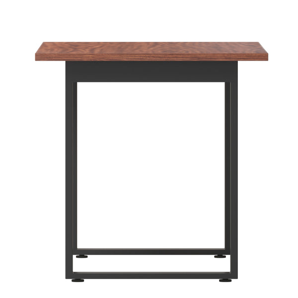 Walnut |#| Commercial 48x30 Conference Table with Laminate Top and U-Frame Base - Walnut