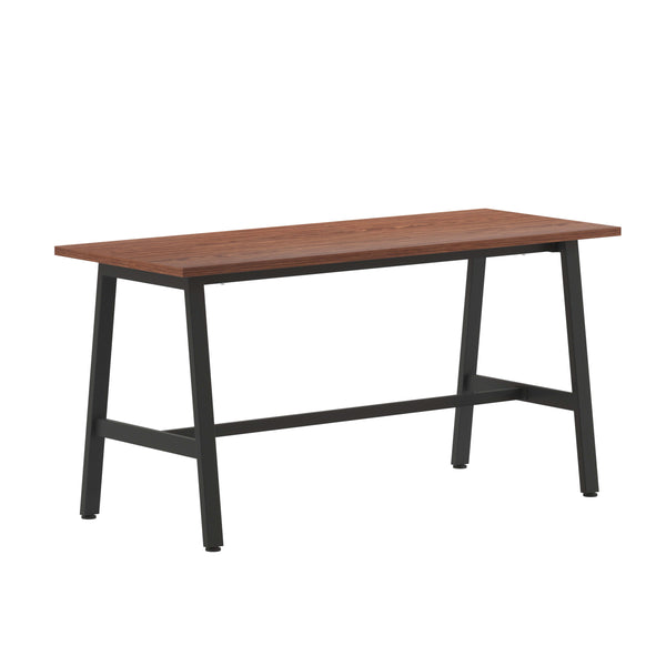 Walnut |#| Commercial 60x24 Conference Table with Laminate Top and A-Frame Base - Walnut