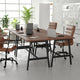 Walnut |#| Commercial 60x24 Conference Table with Laminate Top and A-Frame Base - Walnut