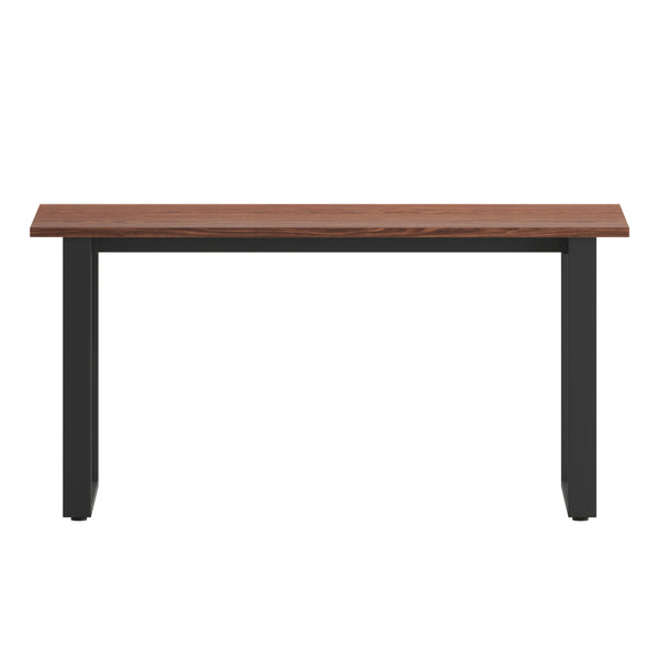 Walnut |#| Commercial 60x24 Conference Table with Laminate Top and U-Frame Base - Walnut