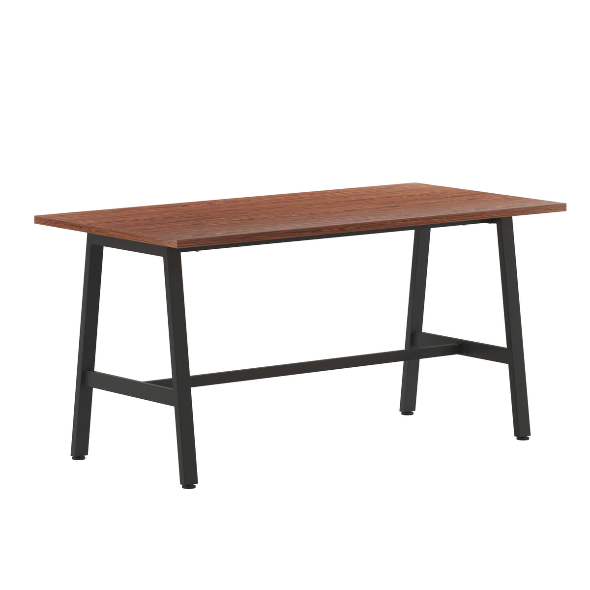 Walnut |#| Commercial 60x30 Conference Table with Laminate Top and A-Frame Base - Walnut