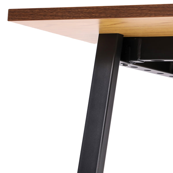 Walnut |#| Commercial 60x30 Conference Table with Laminate Top and A-Frame Base - Walnut