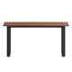 Walnut |#| Commercial 60x30 Conference Table with Laminate Top and U-Frame Base - Walnut