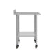 48"W x 30"D |#| Commercial Stainless Steel Work Table with 4" Backsplash- Adj. Undershelf-30x48