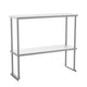 36"W x 12"D x 33.5"H |#| Commercial Grade NSF Certified Stainless Steel Metal Kitchen Double Overshelf