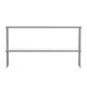 60"W x 12"D x 33.5"H |#| Commercial Grade NSF Certified Stainless Steel Metal Kitchen Double Overshelf