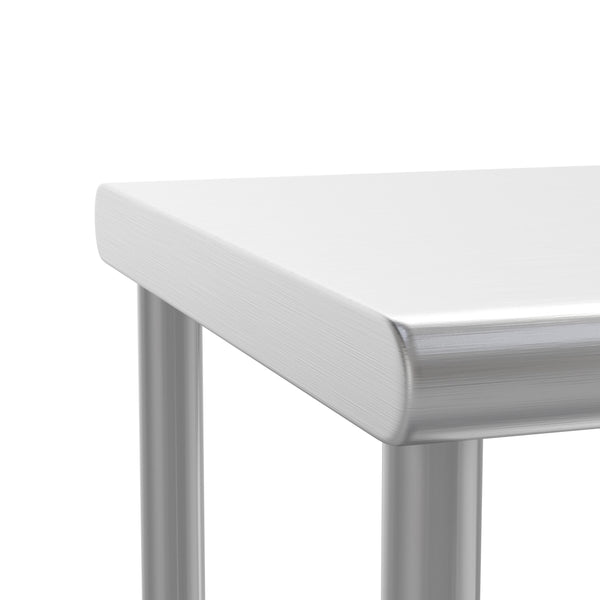 60"W x 12"D x 33.5"H |#| Commercial Grade NSF Certified Stainless Steel Metal Kitchen Double Overshelf