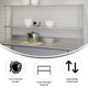 72"W x 12"D x 33.5"H |#| Commercial Grade NSF Certified Stainless Steel Metal Kitchen Double Overshelf