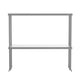 36"W x 12"D x 33.5"H |#| Commercial Grade NSF Certified Stainless Steel Metal Kitchen Double Overshelf