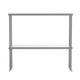 36"W x 12"D x 33.5"H |#| Commercial Grade NSF Certified Stainless Steel Metal Kitchen Double Overshelf