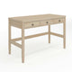 Light Natural Frame/Antique Bronze Hardware |#| Lt. Natural Home Office Desk with 3 Drawers, Tapered Legs, Ant. Bronze Hardware