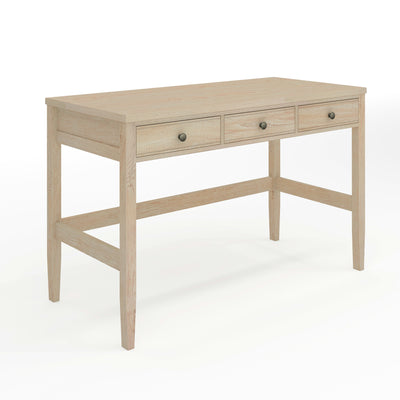Home Office Desk with 3 Drawers and Tapered Legs - View 1