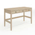 Light Natural Frame/Antique Bronze Hardware |#| Lt. Natural Home Office Desk with 3 Drawers, Tapered Legs, Ant. Bronze Hardware