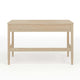 Light Natural Frame/Antique Bronze Hardware |#| Lt. Natural Home Office Desk with 3 Drawers, Tapered Legs, Ant. Bronze Hardware