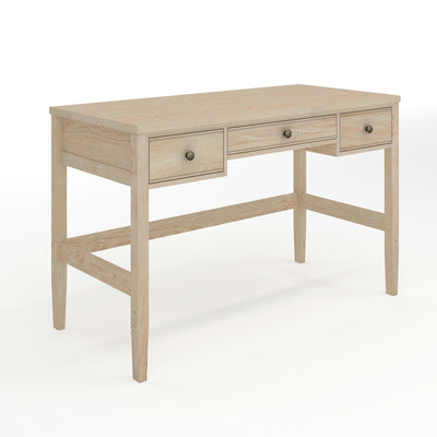 Writing Desk with 3 Drawers and Tapered Legs - View 1