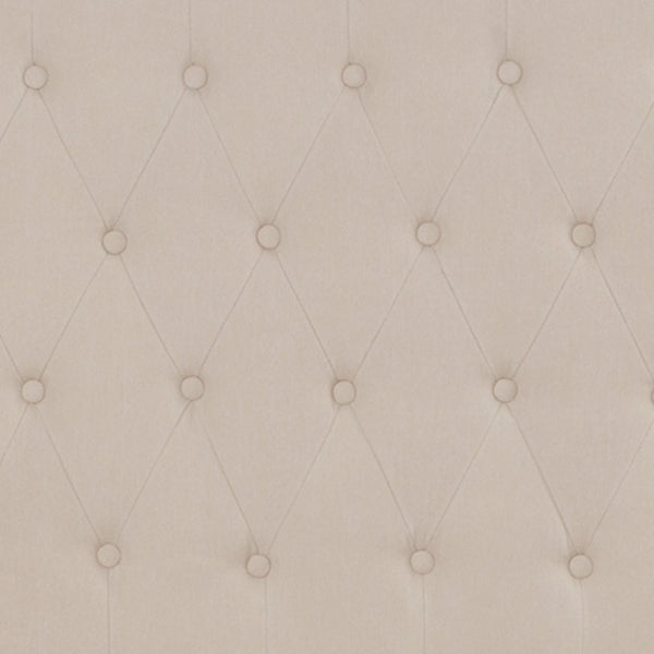 Beige,Queen |#| Queen Tufted Platform Bed in Beige Fabric with 10 Inch Pocket Spring Mattress