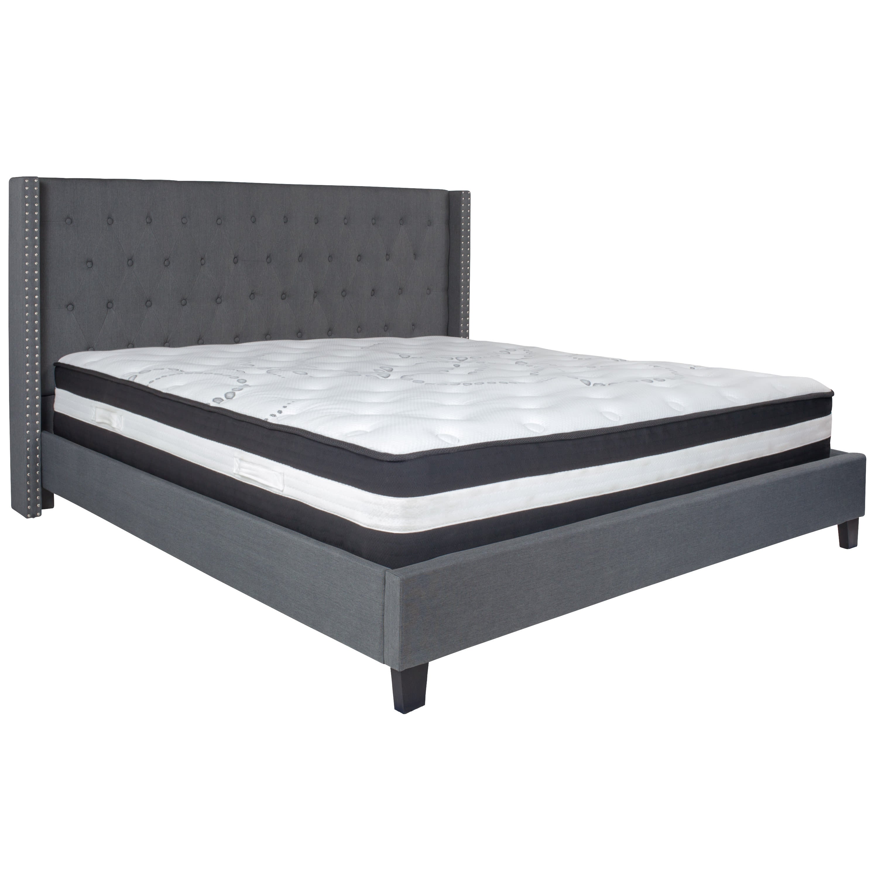 Platform bed deals with extended sides