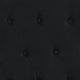 Black,King |#| King Size Tufted Black Fabric Platform Bed with Accent Nail Trim & Mattress