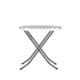 Gray & White |#| 3PC Gray/White and Charcoal Indoor/Outdoor PE Rattan Folding Bistro Set
